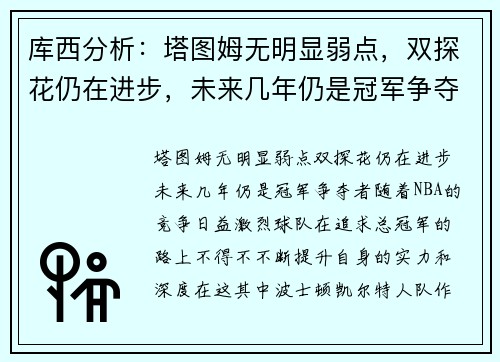 库西分析：塔图姆无明显弱点，双探花仍在进步，未来几年仍是冠军争夺者